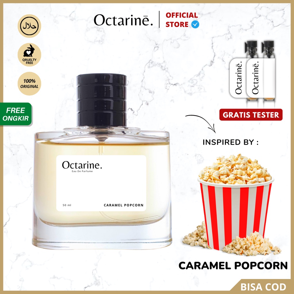 Octarine - Parfum Wanita Pria Tahan Lama Aroma Popcorn Bioskop XXI Manis Inspired By Caramel Popcorn | Parfume Perfume Farfum Minyak Wangi Cewek Cowok Murah Original