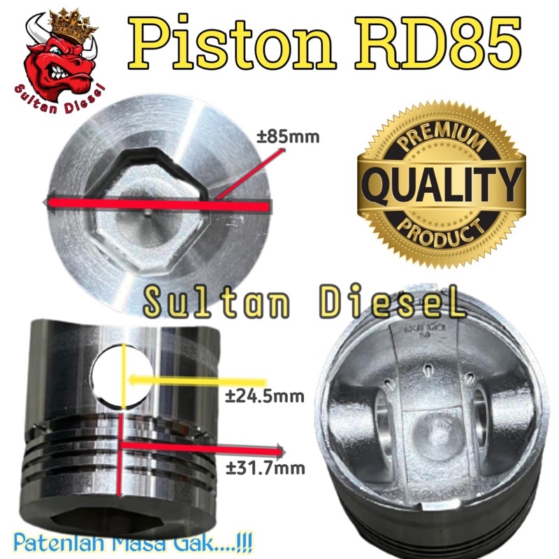 Rd85 piston seher mesin diesel kubota RD 85