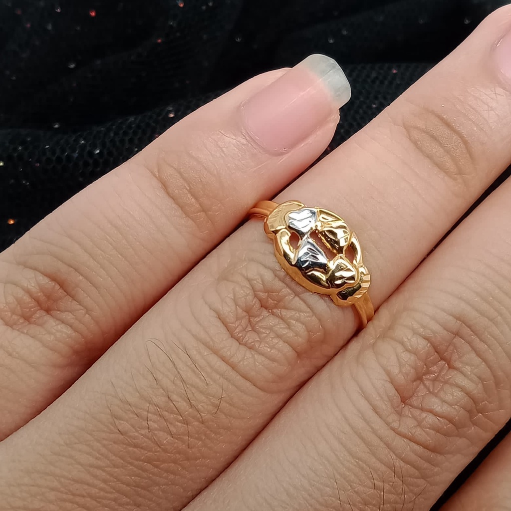 Cincin anak emas 17K - 0.55 gr kadar 750 - 3990