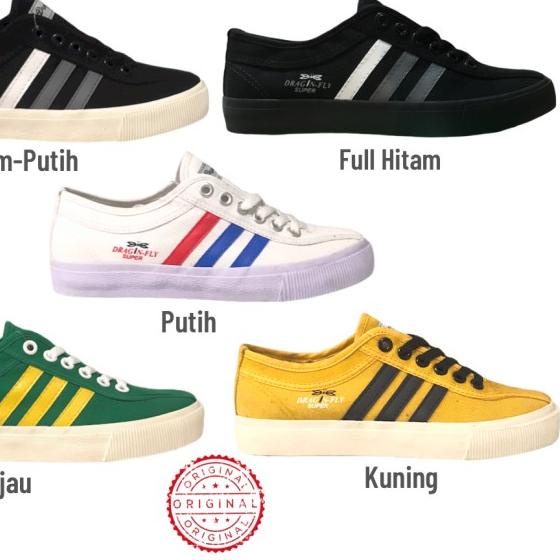 Sepatu Capung Dragonfly Hitam - Kuning, 39