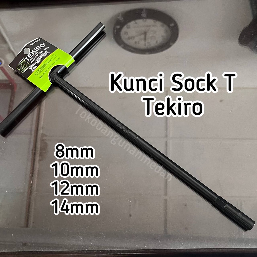 KUNCI SOCK T TEKIRO ASLI 100% - 8 /10 /12 / 14 mm