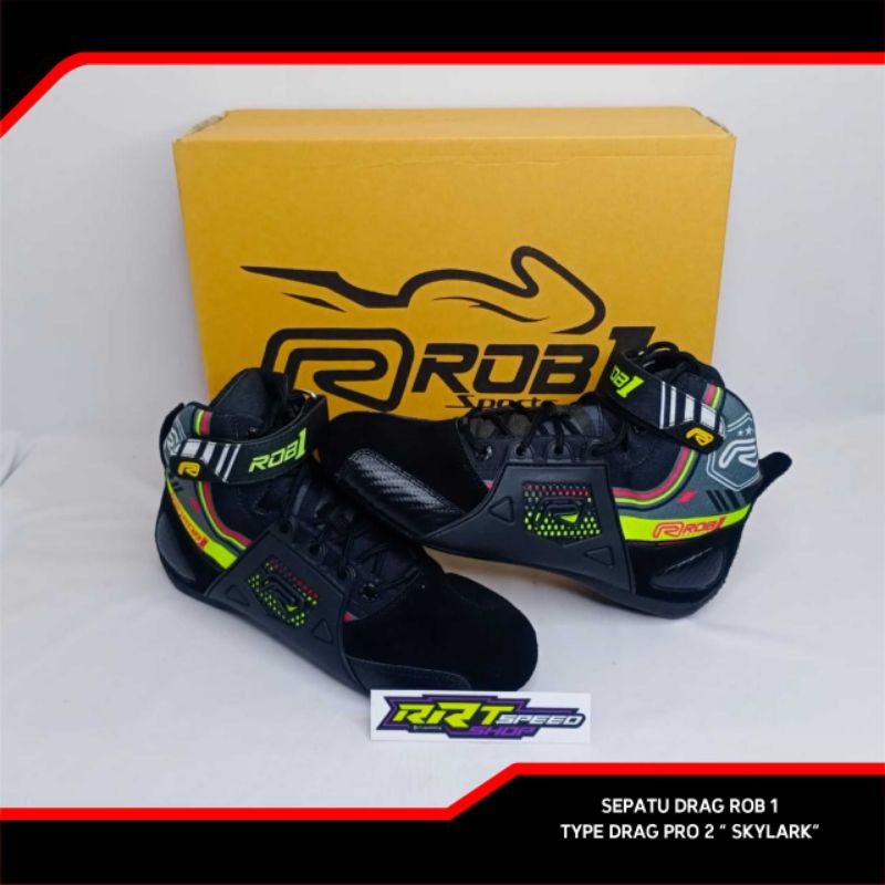 SEPATU DRAG BIKE ROB1 DRAG BIKE SKYLARK GREY 100% ORIGINAL