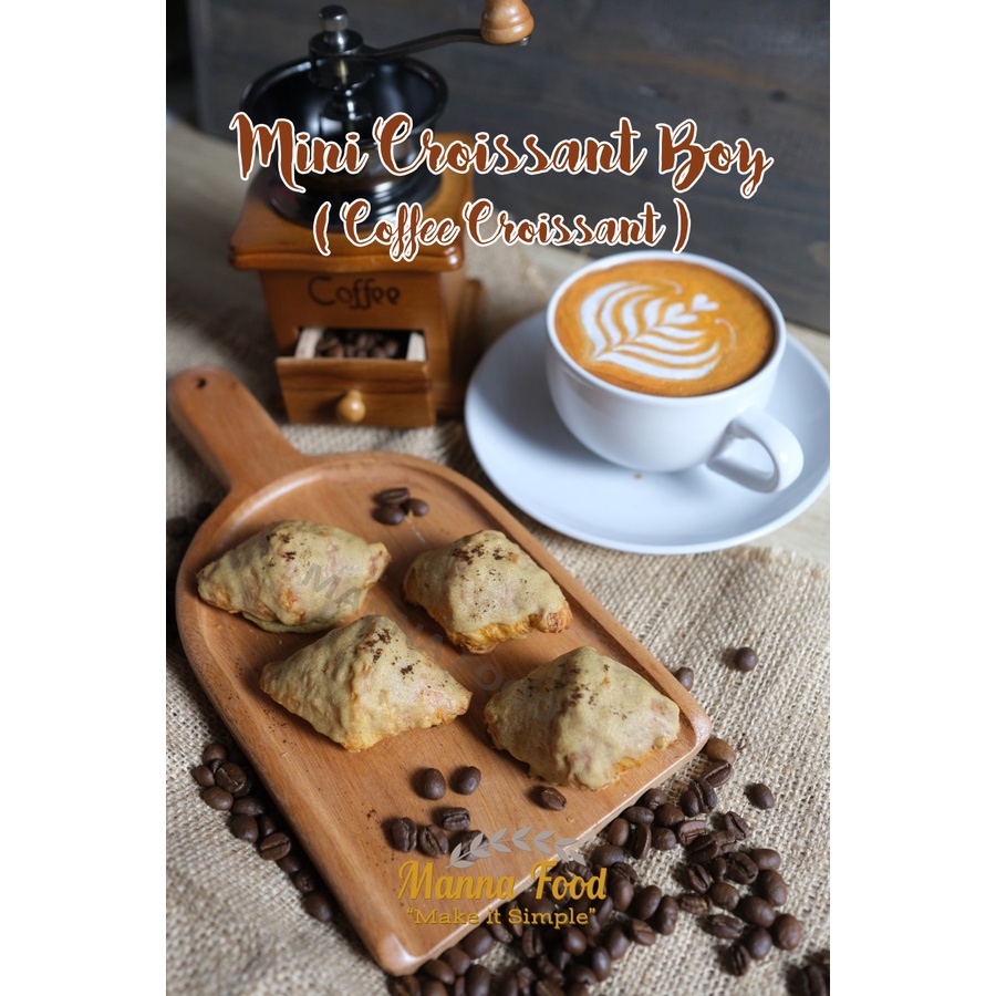 

Mini Croissant Boy Manna Food ( Croissant rasa kopi) per pack