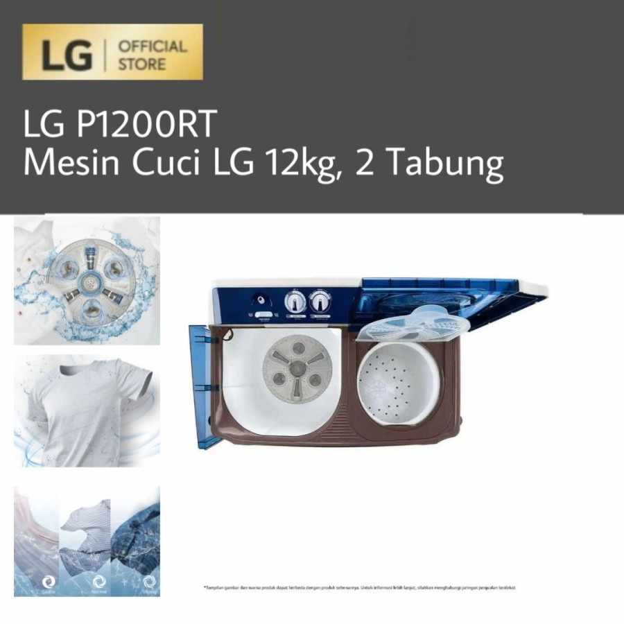 MESIN CUCI LG 2 TABUNG P1200RT / P 1200RT