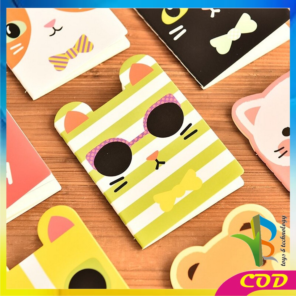 RB-A40 Buku Tulis Memo Kecil Mini Motif Karakter Kartun / Note Book Buku Catatan Kartun Berkuping Cartoon Mini Book