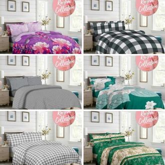 Sprei Homemade/Cleopatra Ukuran 120X200/90X200 Aesthetic Minimalis/Sprei Kotak Ala Korea Ukuran Single T20 Free Satu Sarung Bantal Satu Sarung Guling