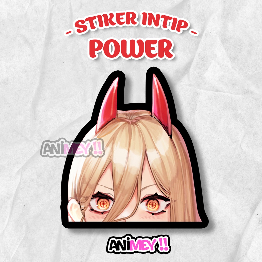 

Stiker Intip Power Chainsawman / Sticker Anime Waterproof