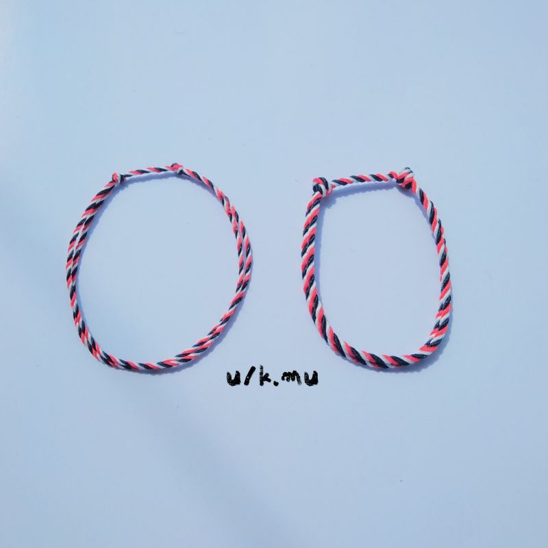 gelang tali tridatu || gelang tali merah hitam putih