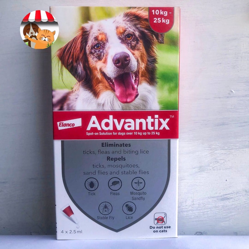 Bayer - 10-25kg Advantix 2.5ml Obat Basmi Kutu untuk Anjing harga ECER