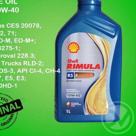 Shell Rimula R5E kemasan 1lt