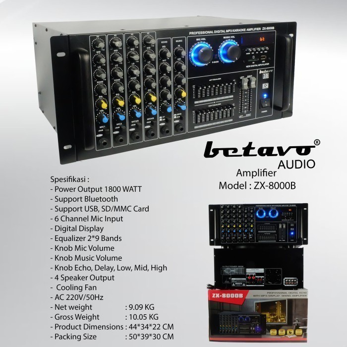 Power amplifier Betavo ZX8000B original betavo ZX 8000B