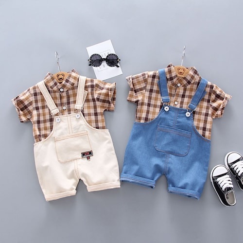 Kemeja Anak Bayi Laki-laki Cowok Pria Baju Setelan Trendy Import Premium Style Korean Korea Japan Je