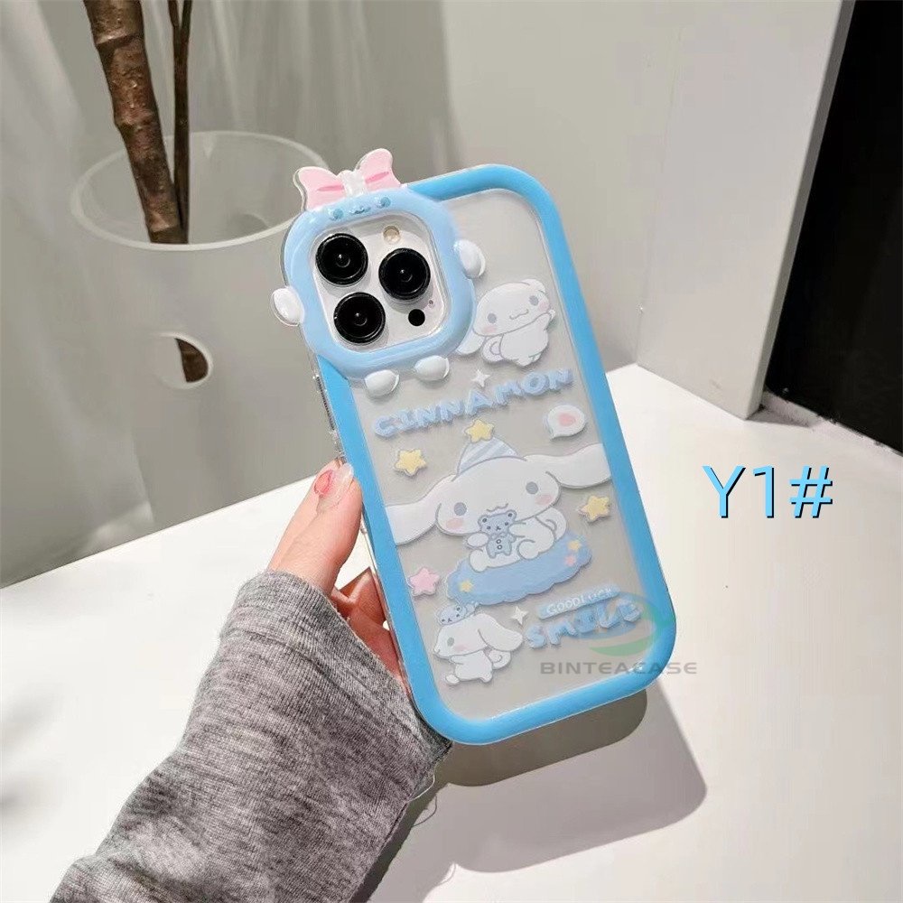 Samsung A14 M14 A04 A04S A13 A03 A03S A23 A22 A21S A12 A02S A11 A51 A30 A50 A52 A20S A10S M12 A32 4G Cinnamoroll Dan Kuromi Little Monster Frame Lensa Phone Case Binteacase