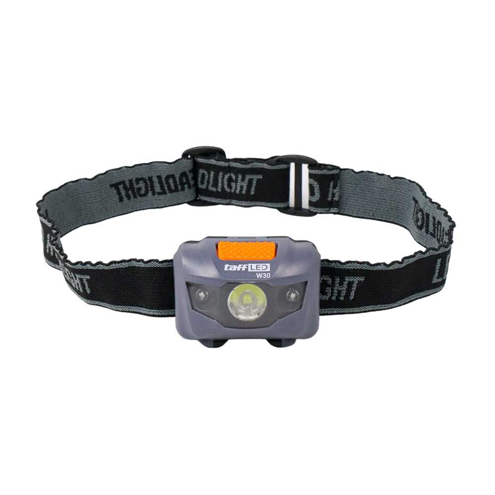 TaffLED Headlamp LED Flashlight White and Red Light Waterproof - W30