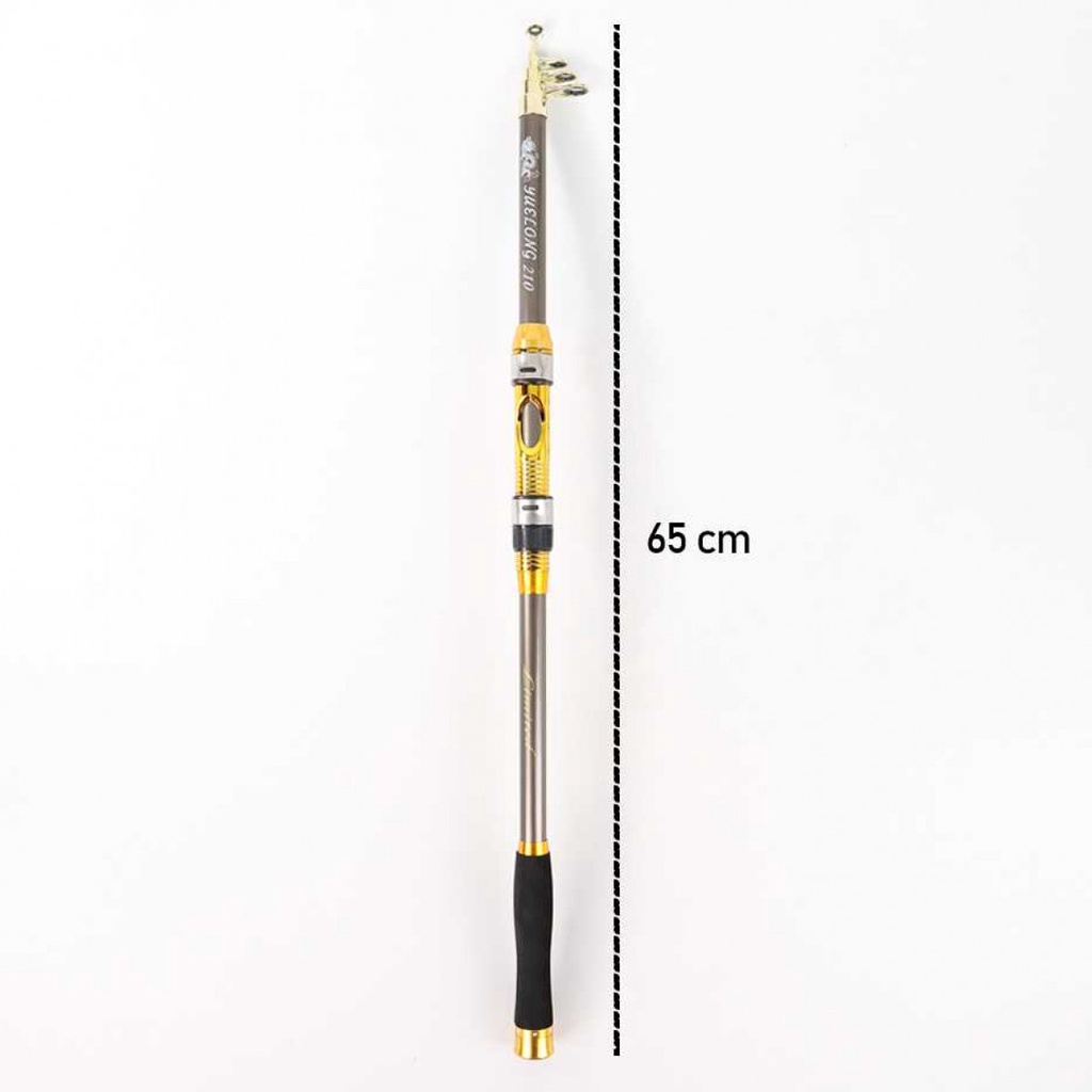 Joran Pancing Laut Spinning Carbon Fiber 2.7 M Yuelong Portable