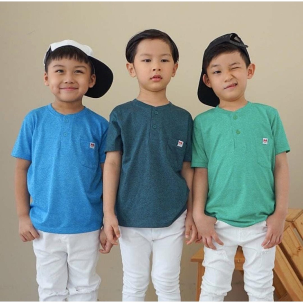 Little Jergio Oblong Pocket Tee Isi 3 Pcs ( LJ-PT )