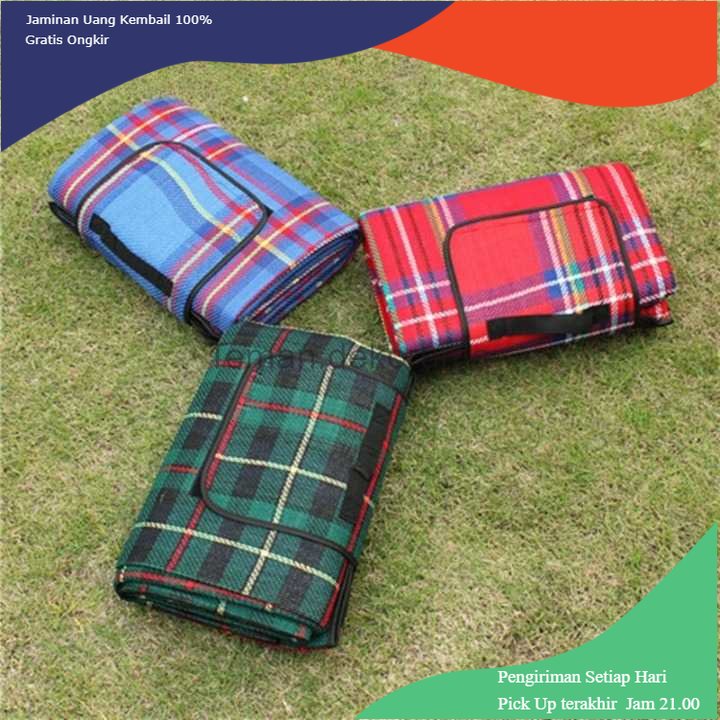 TD - PR VILEAD Matras Camping Lipat Oxford Waterproof Picnic Blanket 1.5x2 m - V15