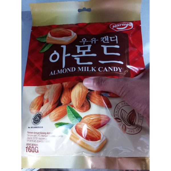 

NARAYA ALMOND MILK CANDY 160GRAM/CEMILAN PERMEN SUSU KACANG