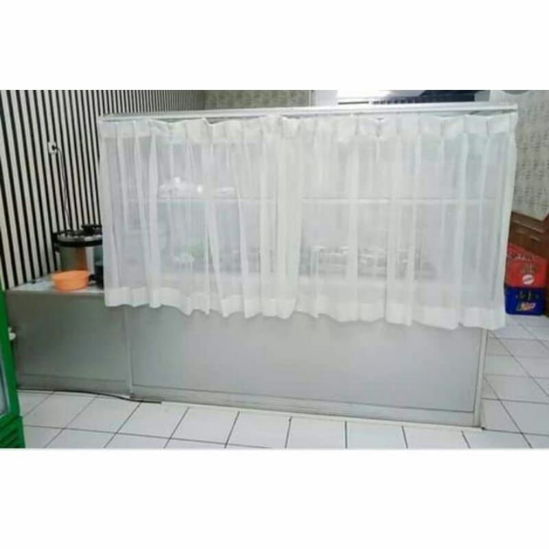 gorden etalase warteg panjang 220 cm 200cm 150 cm 100 cm
