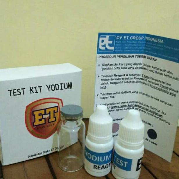 BARU Q9223 Test Kit Yodium - Iodium Testkit - Teskit Iodat - Tes Uji Cepat Mutu Garam ㊊