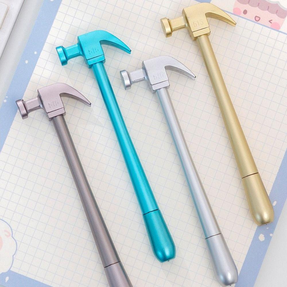 Mxbeauty Palu Pena Netral Tahan Lama Warna Metalik Tinta Biru Perlengkapan Kantor Mengambil Catatan Hadiah Lucu Penandatanganan Pulpen