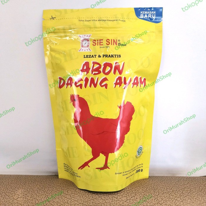 

Abon Ayam Sie Sin 200g Halal - Abon Ayam SieSin 200 gram - Harga Murah