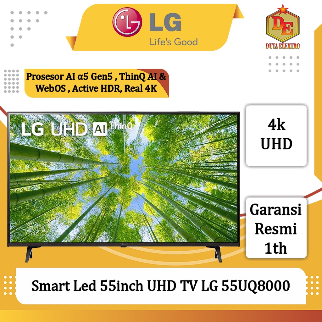 Smart Led 55inch UHD TV LG 55UQ8000