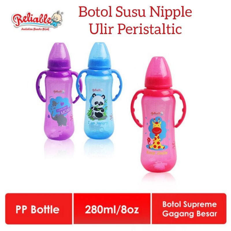 Reliable Supreme Botol Dot Ulir Peristaltic 280Ml/8oz BPA Free