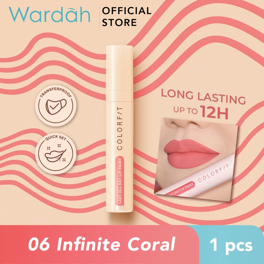 Wardah Colorfit Last All Day Lip Paint 4.2 g - Lip Cream