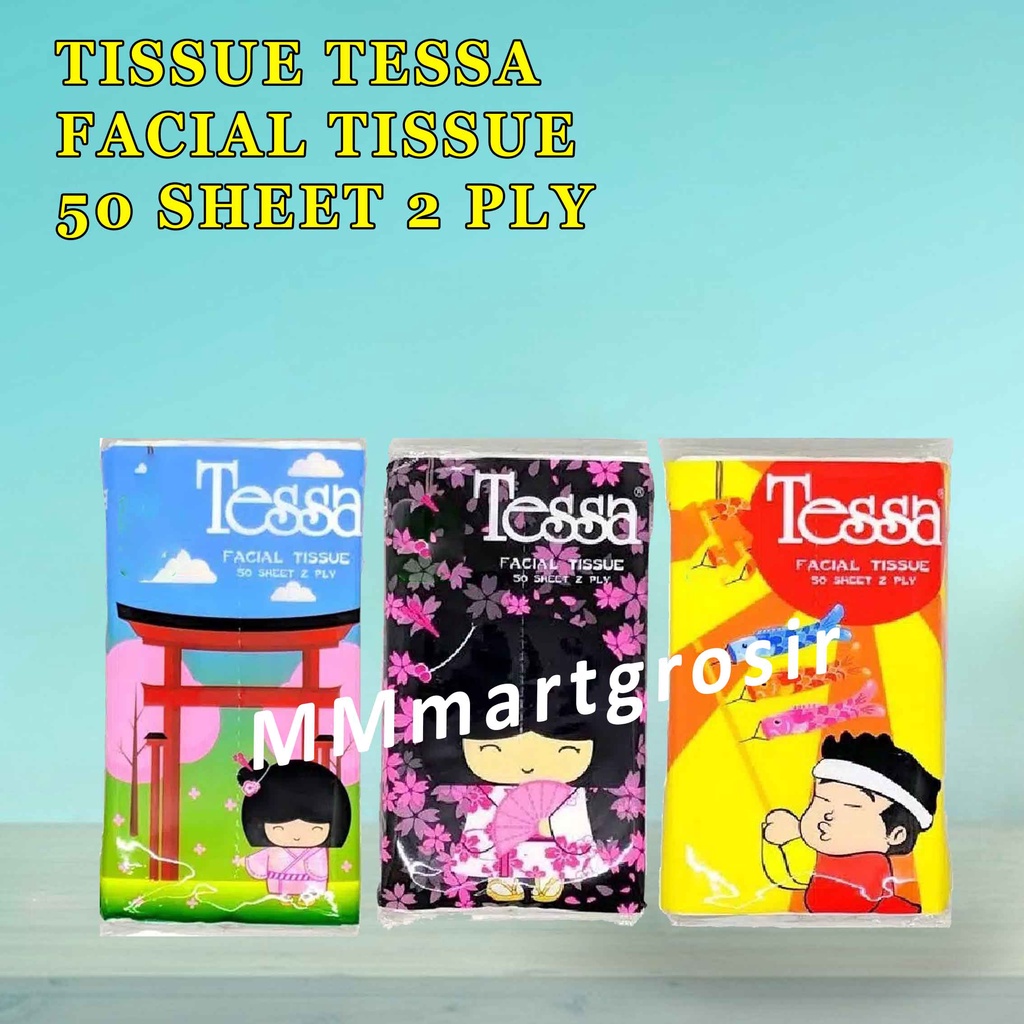 TESSA / FACIAL / TISSUE / TISU WAJAH / 50 SHEET / 2 PLY