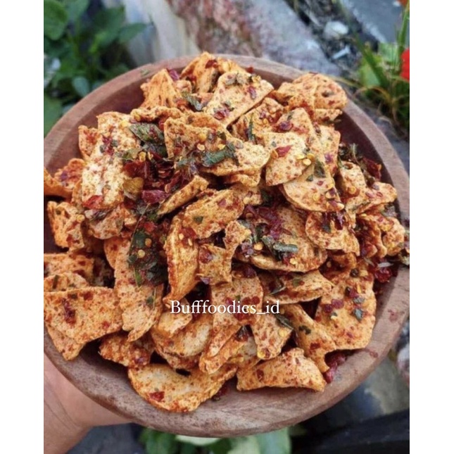 

Basreng Extra Pedas daun jeruk