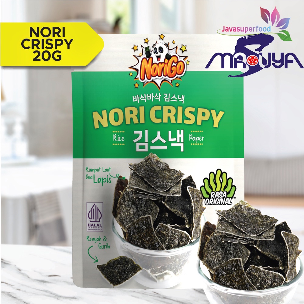 

Java SuperFood Norigo / Nori Crispy Seaweed Snack 20g Rumput Laut Halal