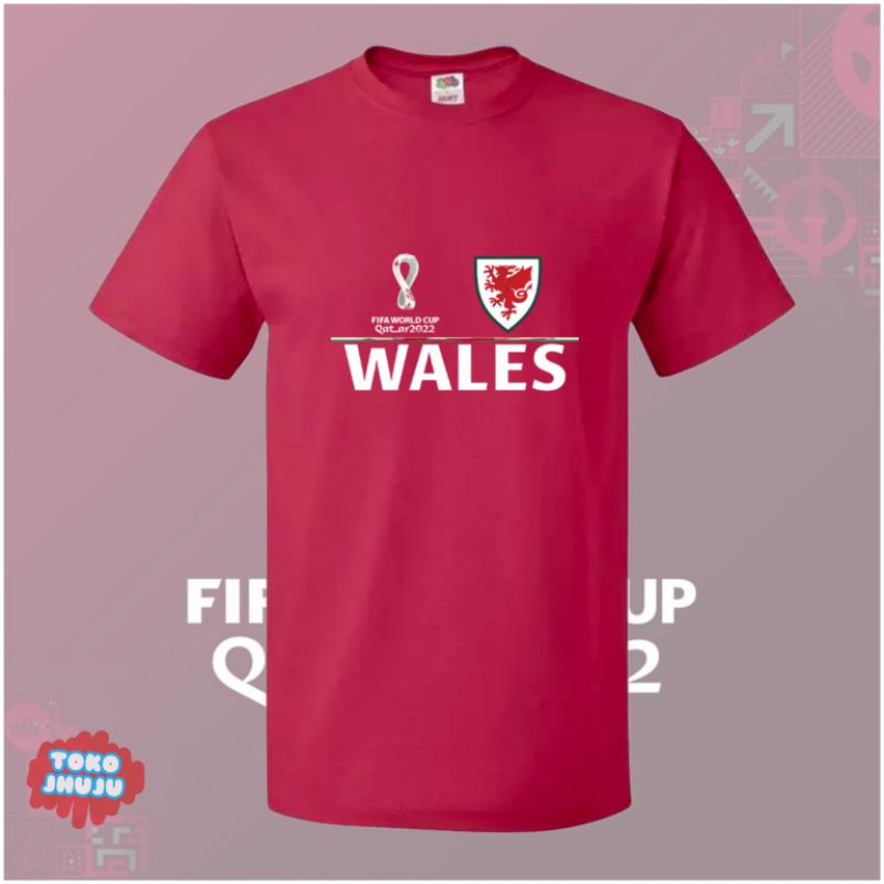 Baju Kaos Piala Dunia World Cup 2022 Tim Wales