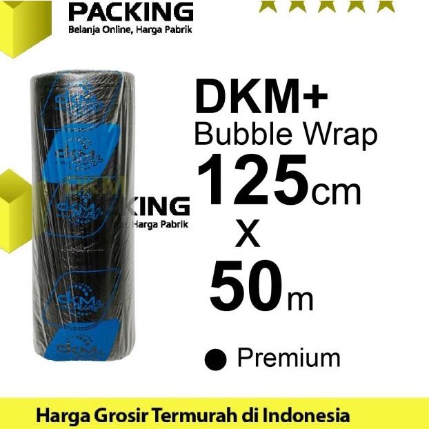 

Plastik Bubble Wrap 125cm x 50m HITAM DKM PLUS PREMIUM /ROLL