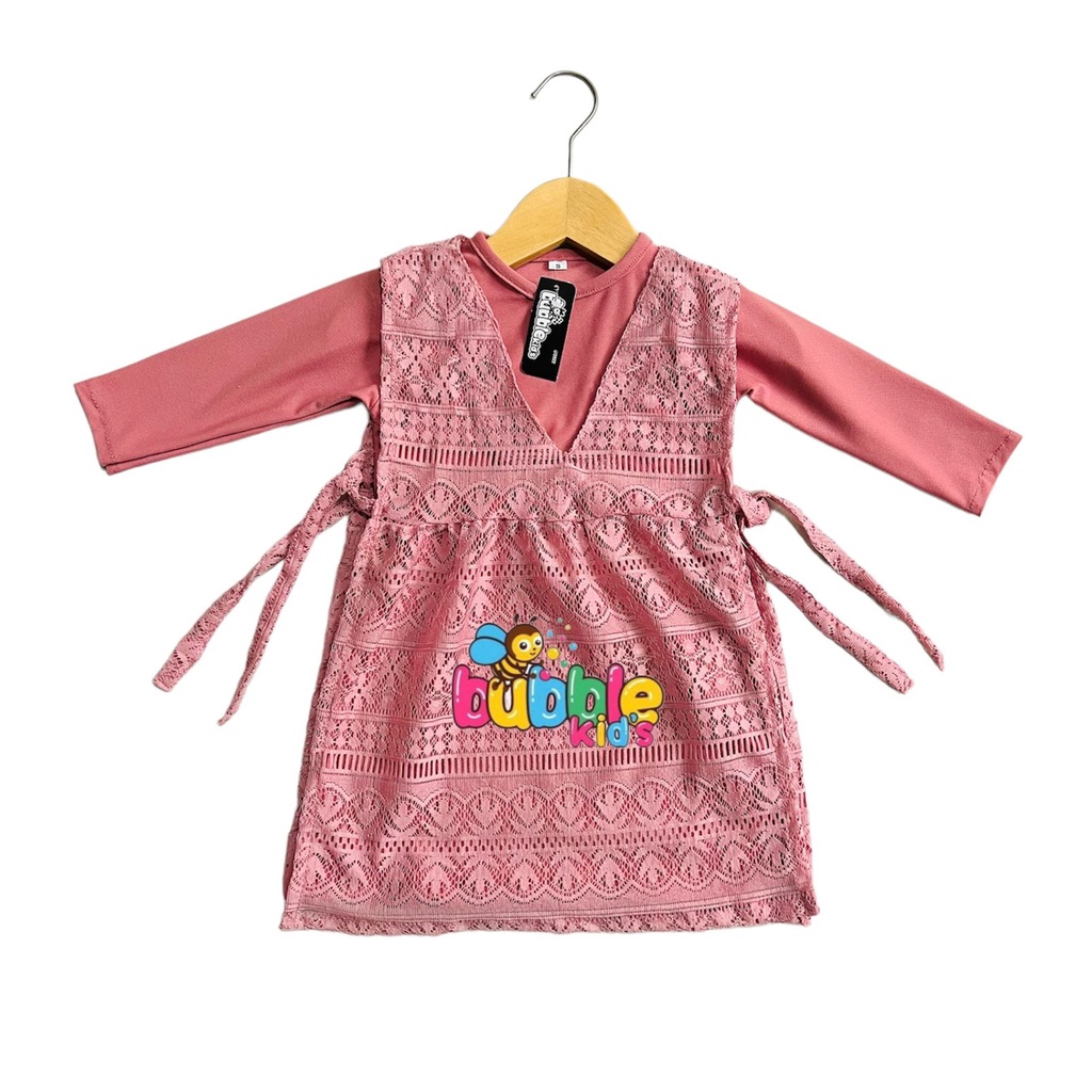 Gamis Bayi Perempuan Newborn 0-2 Tahun Vest BRUKAT Anak Rompi Katun Spandek jersey kubus