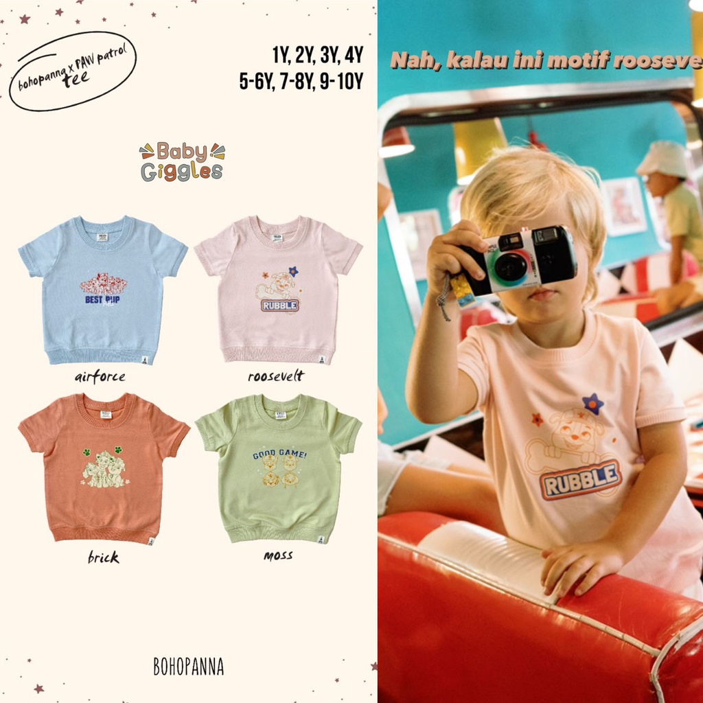 Bohopanna - Paw Patrol Tee / Atasan Anak Unisex