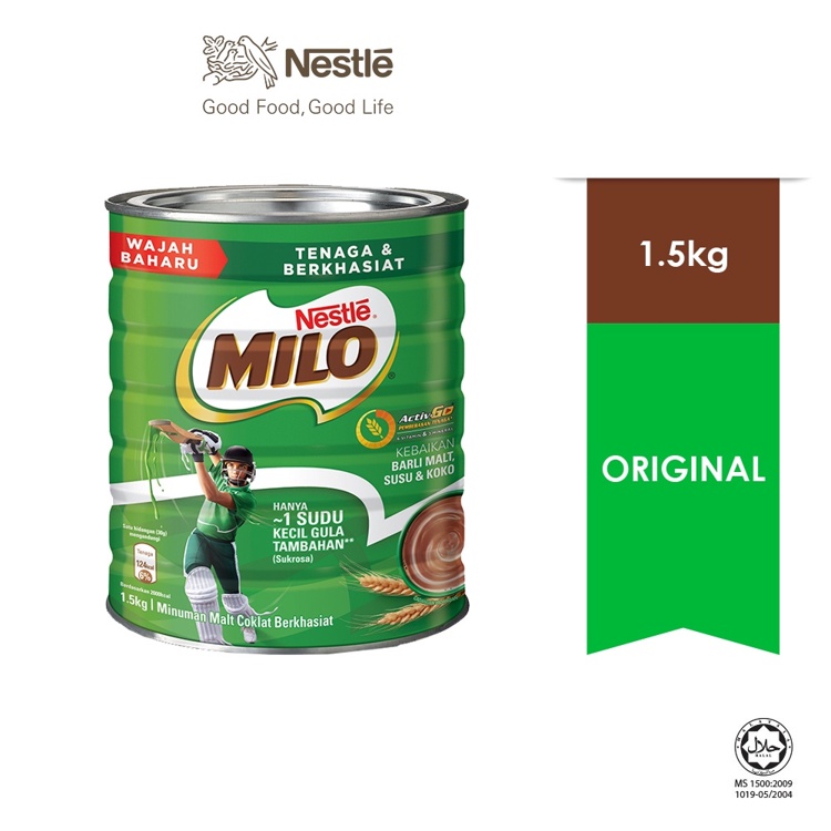 

Milo Malaysia 1.5kg Original 100% Minuman Susu Coklat Halal Termurah