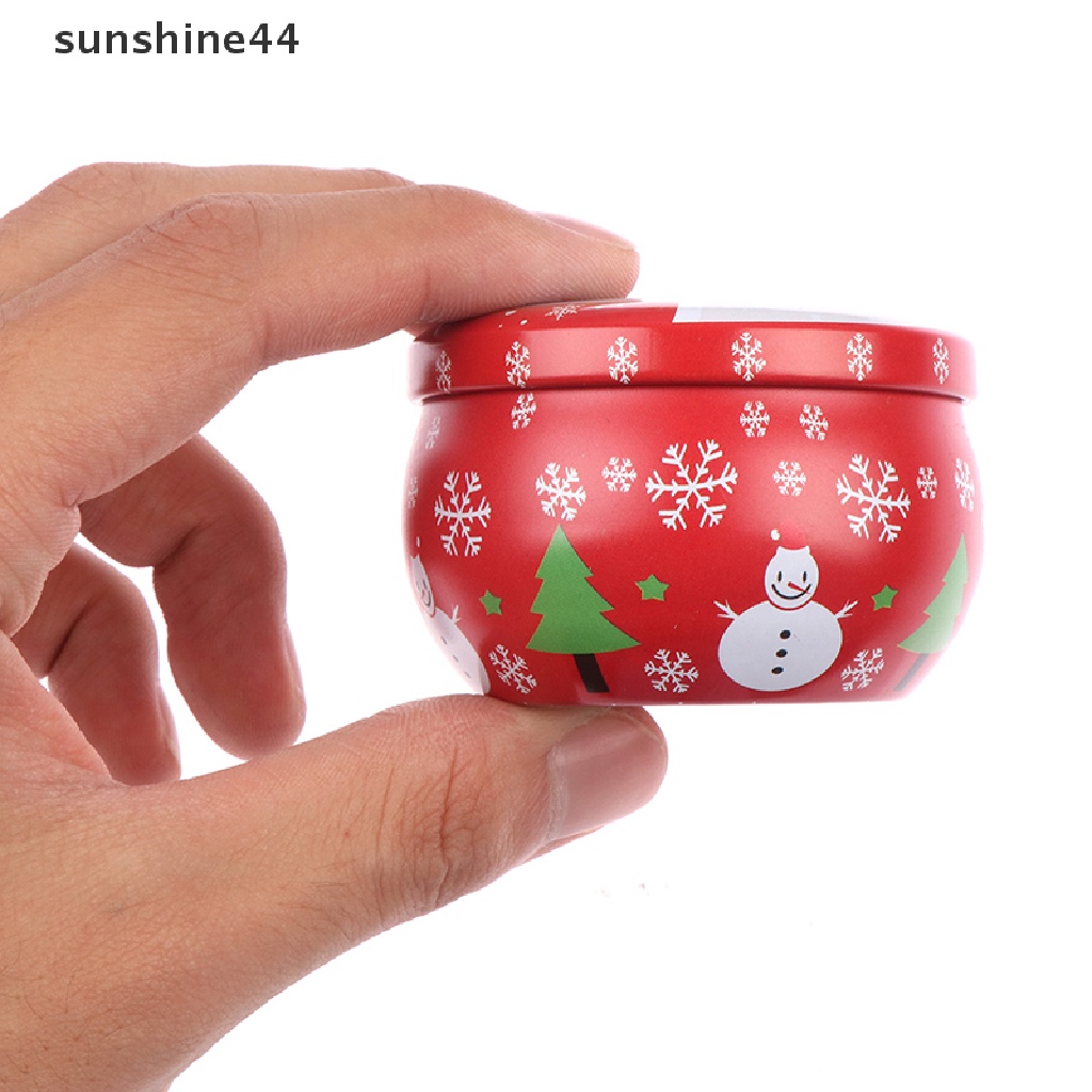 Sunshine Kotak Permen / Perhiasan mini 2.2OZ Motif Natal