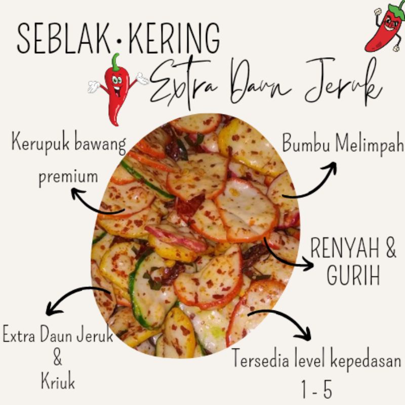 

Seblak Kering Extra Daun Jeruk