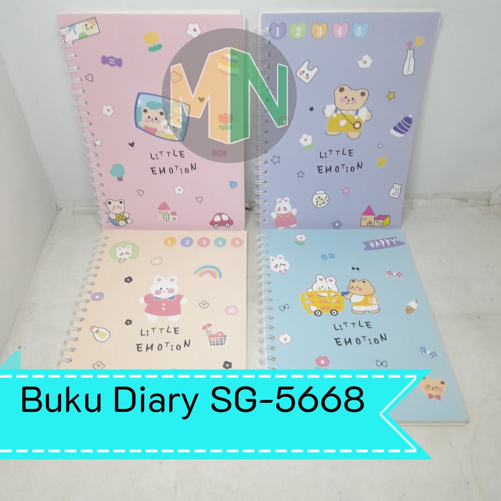 

Buku Tulis Notes Diary Ring Notebook B5 Softcover Motif SG-5668