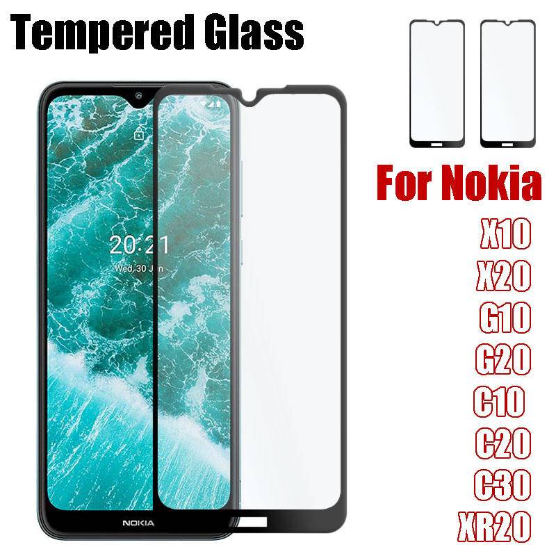 Pelindung Layar Tempered Glass Untuk Nokia X10 X20 XR20 C30 G10 G20 G300 G50 G200 G11 G21