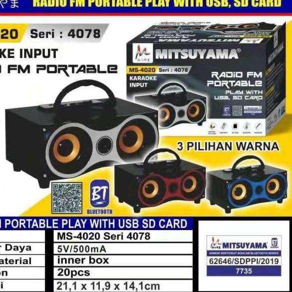 Speaker Aktif Bluetooth / Blutut Mitsuyama MS-4078