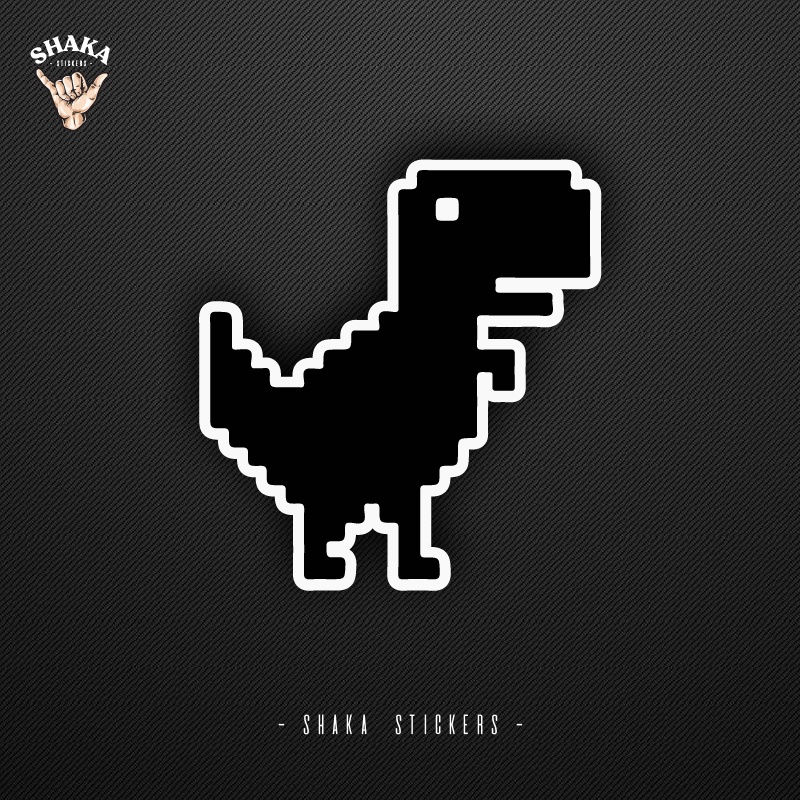 

Sticker Googledinosaurus Dino No Connection Sticker Grafatac Vinyl Anti Air Sticker Aksesori Case HP Sticker Laptop