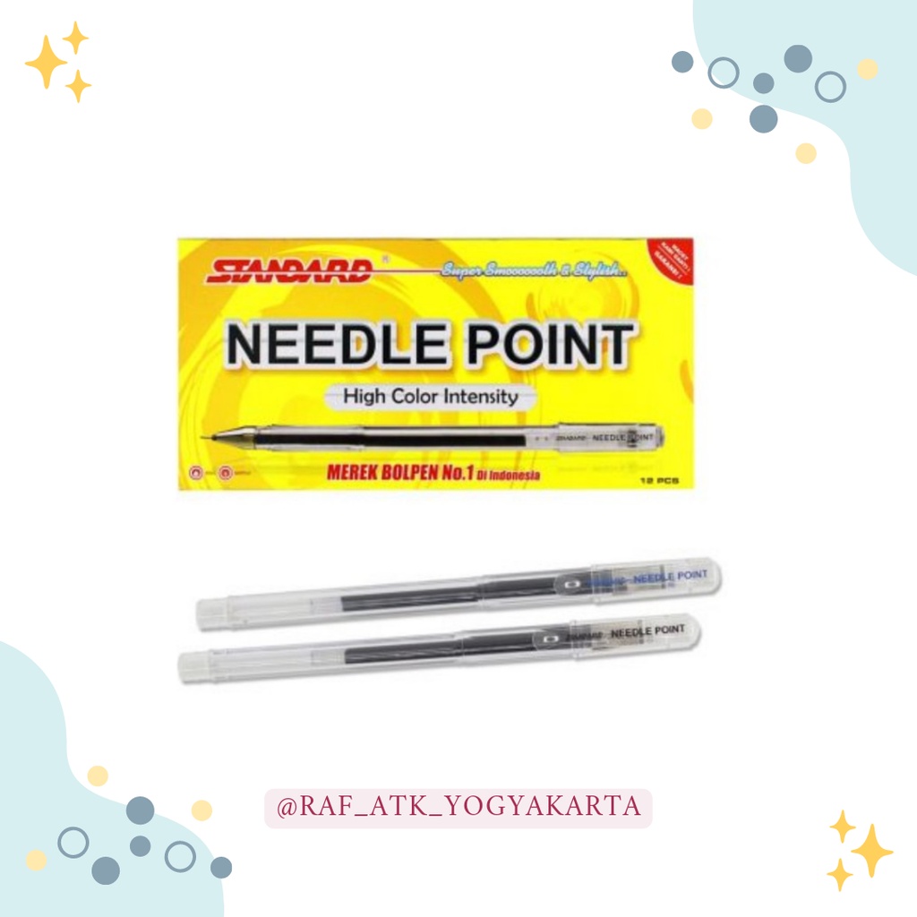 

PEN / PENA / BALLPOIN / PULPEN STANDARD NEEDLE POINT