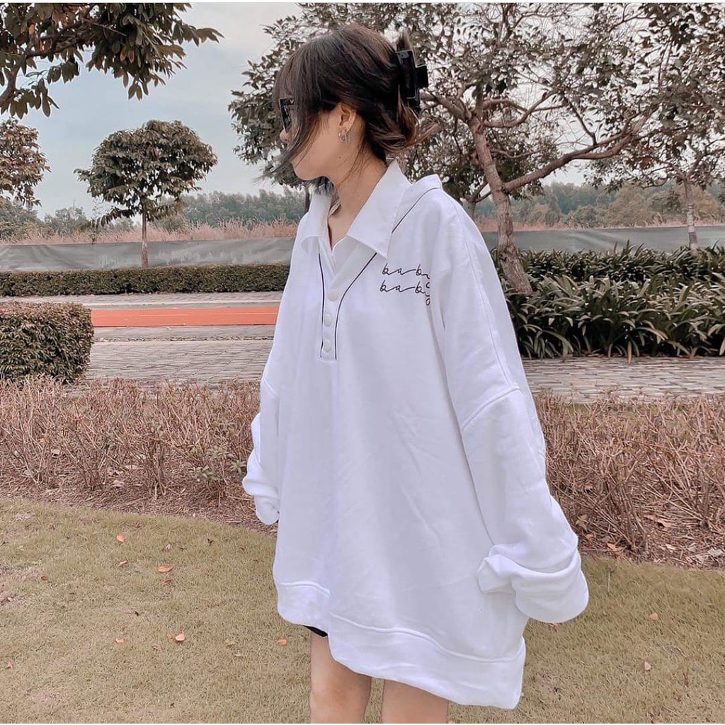 SWEATER OVERSIZE / BABY KOREAN OVERSIZE SWEATER WANITA KOREA / CREWNECK WANITA