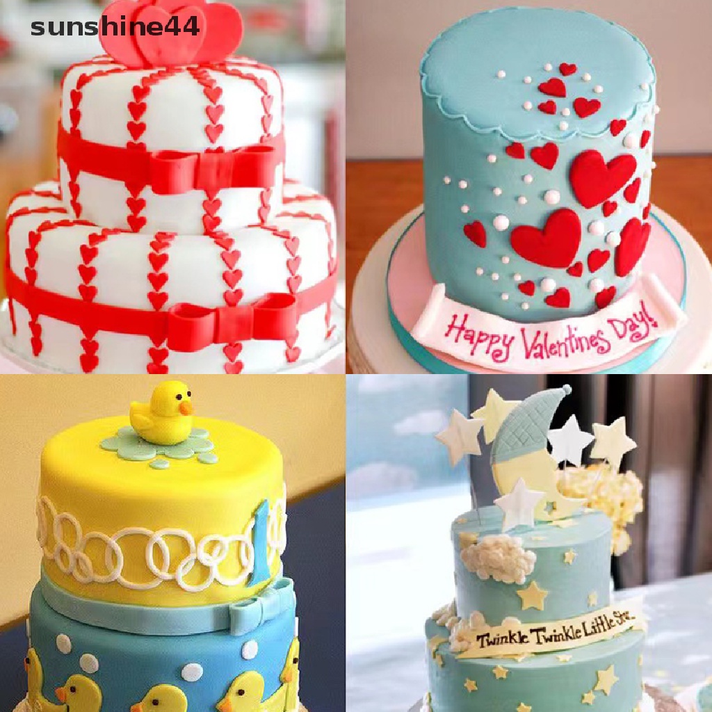 Sunshine 3 / 4 Pcs Cetakan Kue / Biskuit 3D DIY