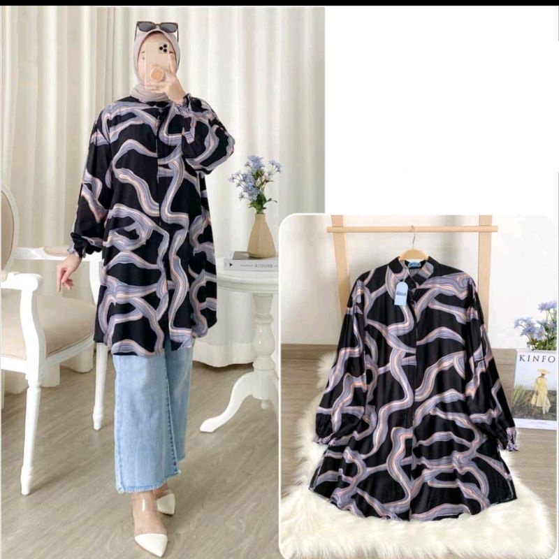 Tunik rayon viscose premium|tunik remple glacia daisy