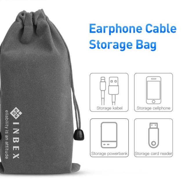 INBEX 1.2m Wired Earphone Semi In Ear Headset Super Bass/+mini bag