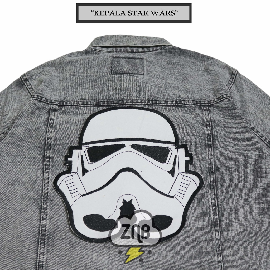 Emblem bordir kepala starwars patch astronot backpatch bordir best quality