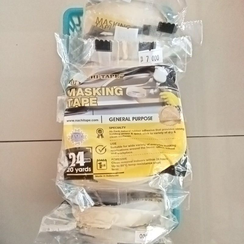 

LAKBAN KERTAS / MASKING TAPE NACHI TAPE 1 Inch (24mm x 20yard)